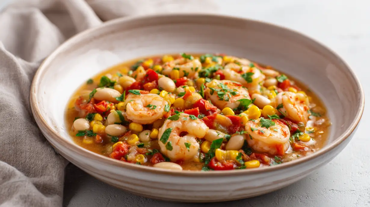 Shrimp and Vegetable Stew (Light & Satisfying Dinner)