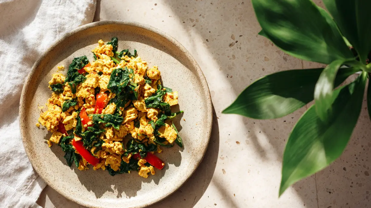 Easy Tofu Scramble (Plant-Based Scrambled Eggs Recipe)
